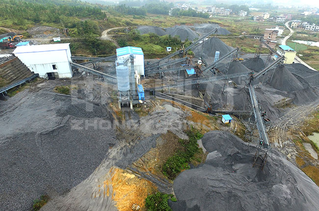 玄武巖破碎生產線