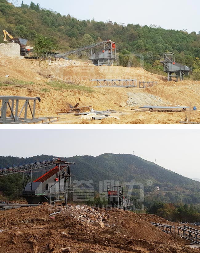 湖南醴陵市時產300噸砂石骨料生產線 湖南醴陵市時產300噸砂石骨料生產線