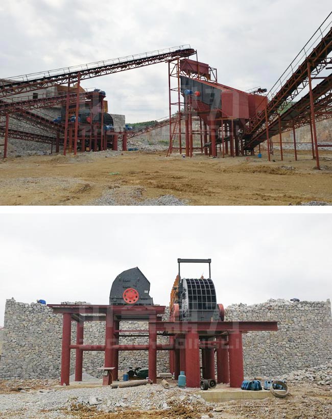 廣西省河池日產5000噸碎石生產線 廣西省河池日產5000噸碎石生產線