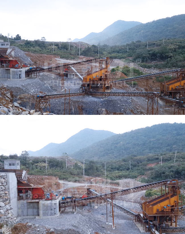 江西省九江市日產一萬噸石子生產線 江西省九江市日產一萬噸石子生產線