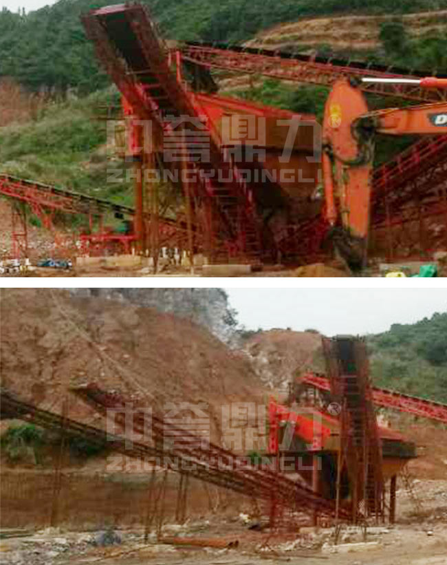 江西宜昌時產100噸石料生產線 江西宜昌時產100噸石料生產線