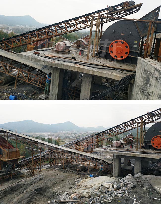 江西省新余市時產200噸砂石料生產線 江西省新余市時產200噸砂石料生產線