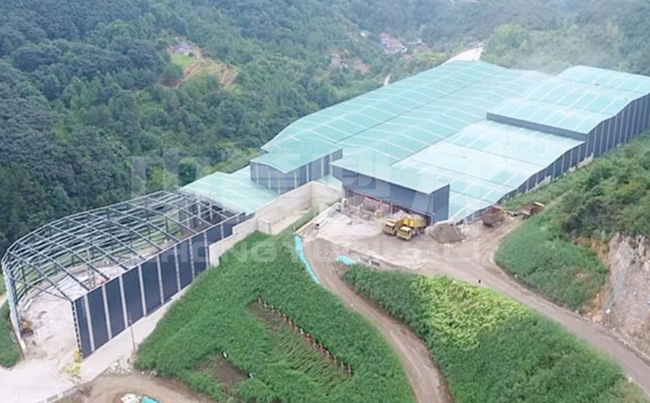 湖北省荊州市鼎盛礦業時產2000噸高鈣石破碎生產線