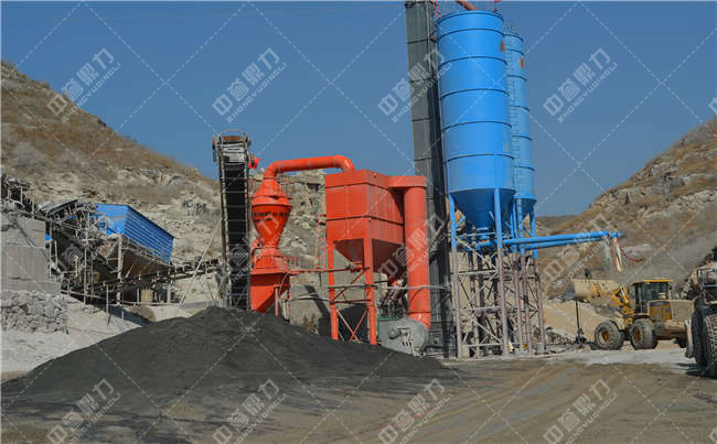 節能環保砂石生產線-除塵器工作現場