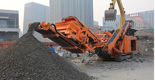 建筑垃圾移動破碎站